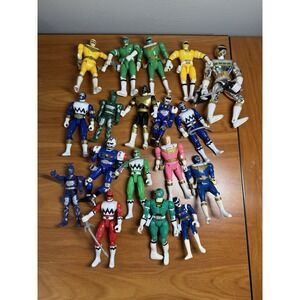 Vintage Bandai '96-'98 Mighty Morphin Power Rangers Flip Head Figures Lot of 18